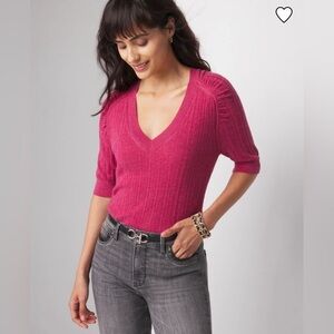 WHBM Carmine Cashmere Sweater